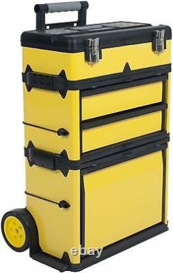 Upright Rolling Tool Box Pack Out Cart Mechanic Electrician Maintenance Drawers