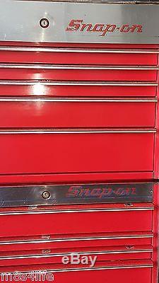 Used Snap On Tool box Rolling Cab and Top Chest 22 Drawers and Top Storage