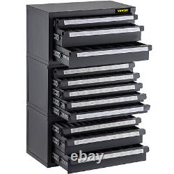 VEVOR Drill Bit Dispenser Organizer Cabinet 3 Boxes Size 1/16-1/2 A-Z #1-60