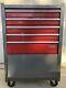 Vtg 1967 Craftsman Red Gray Bottom Rolling Tool Box Chest Cabinet