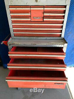 Vintage 1960's Craftsman Rolling Toolbox & Tool Chest Cabinet Roll Around