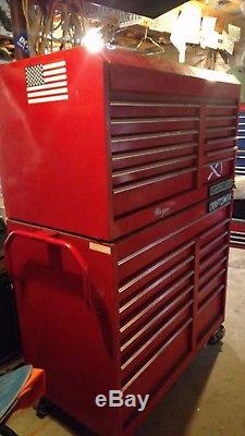 Vintage Craftsman Industrial rolling toolbox /chest 46 wide 24 inches deep