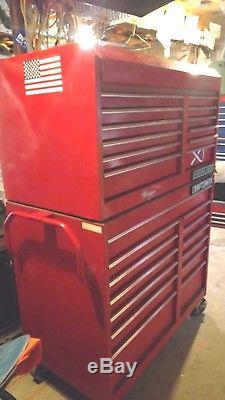 Vintage Craftsman Industrial rolling toolbox /chest 46 wide 24 inches deep USA
