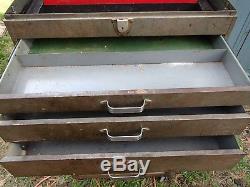 Vintage Craftsman Metal Rolling Tool Box 2 Piece Greyhound Delivery Available