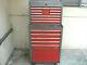 Vintage Craftsman Red And Gray Rolling Tool Box Top And Bottom 15 Drawers -65282