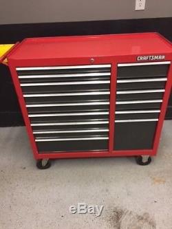 Vintage Craftsman Rolling Tool Chest Box 15 Drawers Excellent Condition LOOK