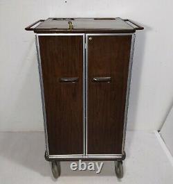 Vintage Modern Metals Rolling Medical Cart Cabinet Tool Box Chest Storage Wheels