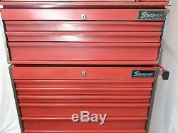 Vintage Snap-On Rolling Tool Box With Top & Middle Chest