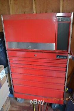 Vintage Snap-on Rolling Tool Box Chest With Top Tool Chest