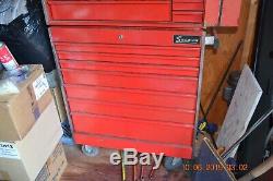 Vintage Snap-on Rolling Tool Box Chest With Top Tool Chest