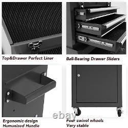 WAYTRIM 3-Drawer Rolling Tool Storage Cabinet Tool Chest Detachable Organizer Co