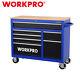 Workpro 42-inch 7-drawers Rolling Tool Chest Cabinet Combo Wooden Top Withcasters