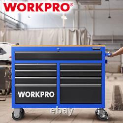 WORKPRO 46 9-Drawer Rolling Tool Chest Mobile Tool Storage Cabinet 1200lbs Load