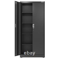 WORKPRO Storage Cabinet Metal Garage Cabinets Tall Locking Steel Cabinet 900 LBS