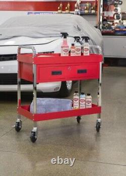Wilmar Performance Tool Steel Rolling Detail and Tool Cart Red W54004 NEW