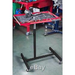 Workshop Table Portable Tools Tray Mechanics Station Rolling Adjustable Sturdy