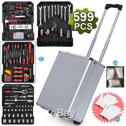 Yaheetech Tool Cabinet Chest Box Case Mobile Rolling Mechanic Tool Set Toolbox
